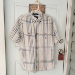 Men's Medium Loose Fit Carhartt Short Sleeve Button Down
